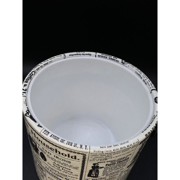 MCM Mad Men Ice Bucket Newspaper Advertising Irvinware USA Black White READ - Picture 9 of 12